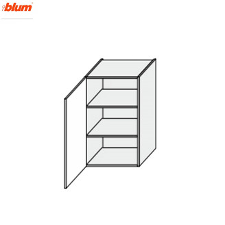 Кухонна секція Мері верхня 50В/720 1дв Pro Blum MR-451W/9003gl MiroMark