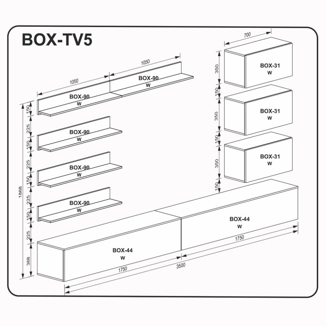 Гостиная BOX TV5 MiroMark фото