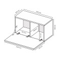 Секция BOX COLOR- TV 1,05 / Глянец Кашемир MiroMark BX-42-GC