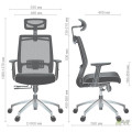 Крісло Install Black, Alum, Grey/Grey AMF