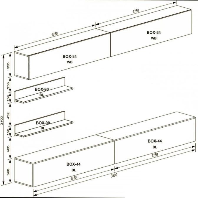 Гостиная BOX TV6 MiroMark фото