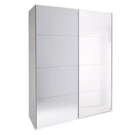 Шафа-купе з дзеркалом 1,5x2,4 Белла / Bella Глянець Білий MiroMark BL-84-WB
