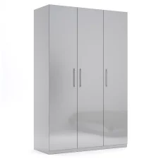 Шафа 3Дв без дзеркала Меги / Megy Глянець Шиншила Сіра MiroMark MG-23-GG