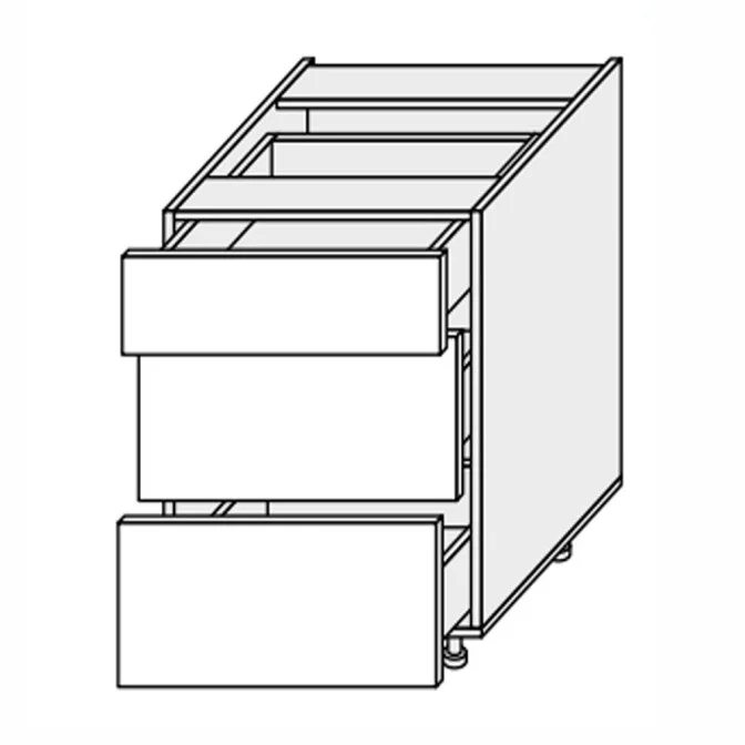 Кухонная секция Лео нижняя 40Н3ШХ/820 Телескоп LE-041W/06 MiroMark