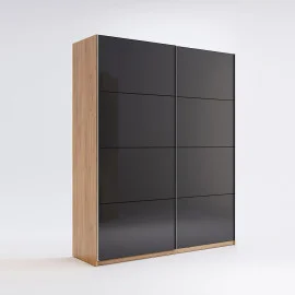 Шкаф-купе 1500*2100 Луна / Luna Дуб Крафт – Мат Лава MiroMark LN-29-LV