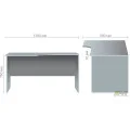 Стол угловой SL-211 (1390х900х750мм) вяз либерти AMF