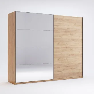 Шафа-купе з дзеркалом 2,5*2,1 Асті / Asti Дуб Крафт MiroMark AS-17-WB  
