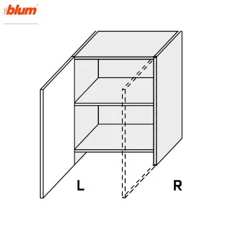 Кухонная секция Миллениум верхняя 60ВВТ/680 1дв Вытяжка Телескоп Pro Blum Правая ML-477W/9003R MiroMark