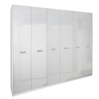 Шкаф 6Дв без зеркал Белла / Bella Глянец Белый MiroMark BL-26-WB