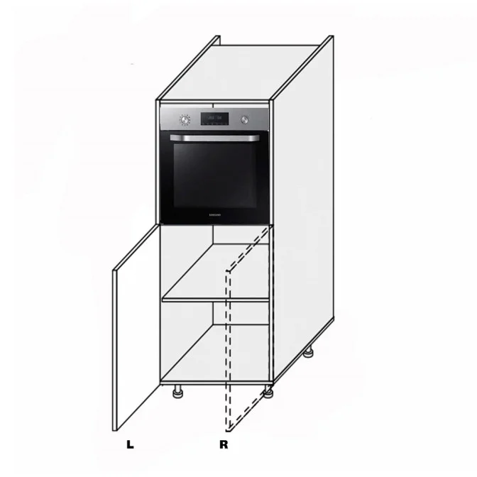 Кухонная секция Миллениум WG Пенал 60ПД/1420 Духовка Левая ML-661W/01L MiroMark 