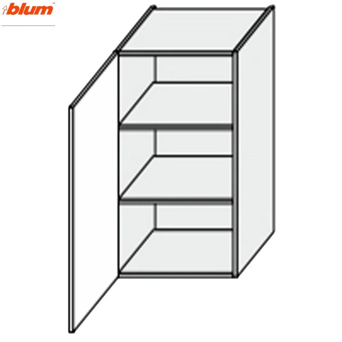 Кухонная секция Валенсия верхняя 30В/720 1дв Pro Blum VL-433W/9003 MiroMark