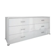 Комод 6Ящ Белла / Bella Глянець білий MiroMark BL-66-WB