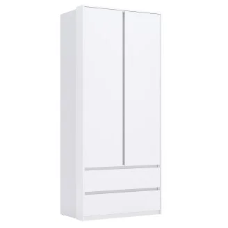 Шкаф 2Дв 2Ящ Тибо / Tibo Супер Мат Белый MiroMark TB-12-WM