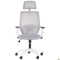Кресло Lead White HR сиденье Нест-19 св.серая/спинка Сетка SL-01 св.серая AMF