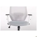 Кресло Lead White HR сиденье Нест-19 св.серая/спинка Сетка SL-01 св.серая AMF