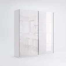 Шафа-купе 1,5x2,1 Віва / Viva Глянець Білий MiroMark VV-18-WB