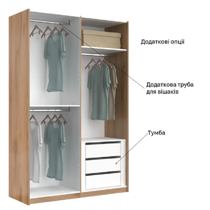 Шафа-купе Віва Білий глянець MiroMark фото