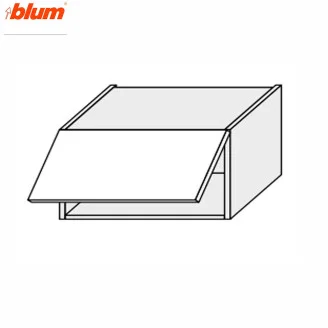 Кухонна секція Мері верхня 80В/450 1дв Aventos Pro Blum MR-381W/9003gl MiroMark