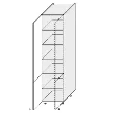 Кухонная секция Миллениум WG Пенал 60П/2320 Левая ML-860W/01L MiroMark