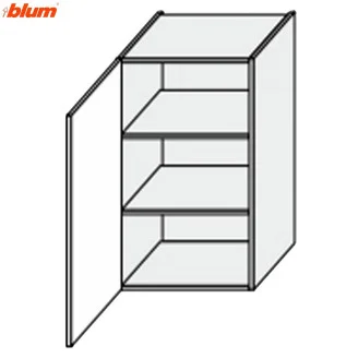 Кухонная секция Валенсия верхняя 30В/900 1дв Pro Blum VL-533W/9003 MiroMark                           