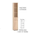 Комод Трио 1Д1Ш  +  надставка Mebel Servise фото