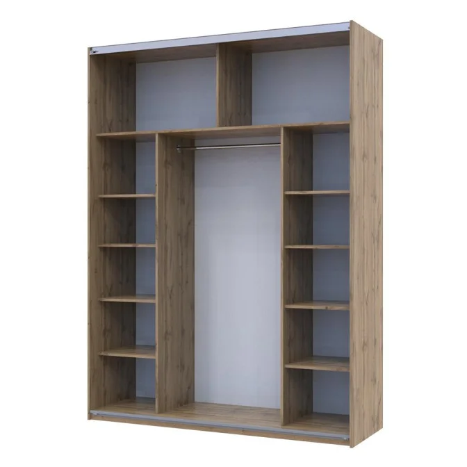 Шкаф-купе G-Caiser 2 Стекла / 3 части Тахо 180х60х240 Doros фото