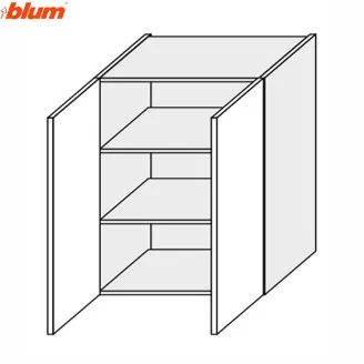 Кухонна секція Вінтаж верхній 60В/720 2дв Pro Blum VN-469W/9003 MiroMark