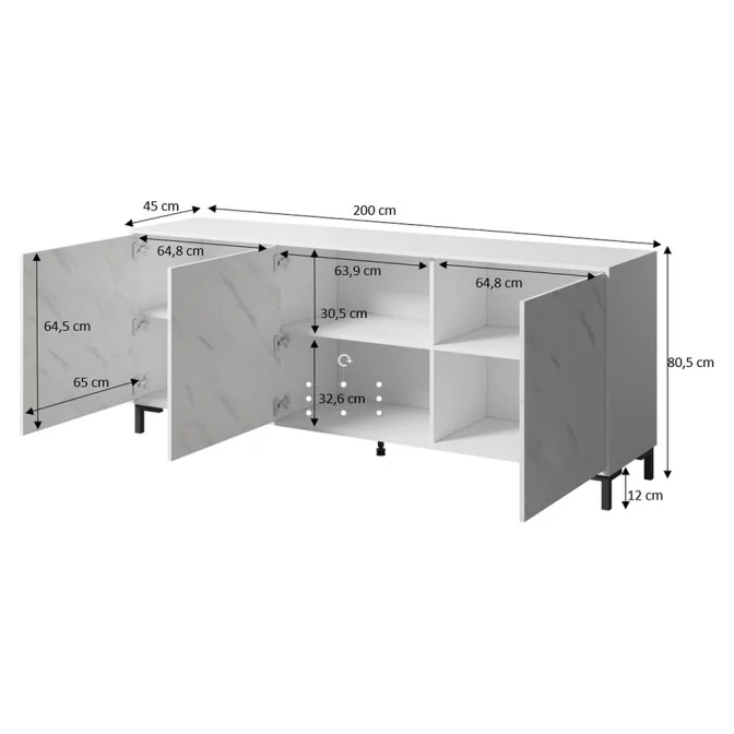 Комод Marmo 200 Cama