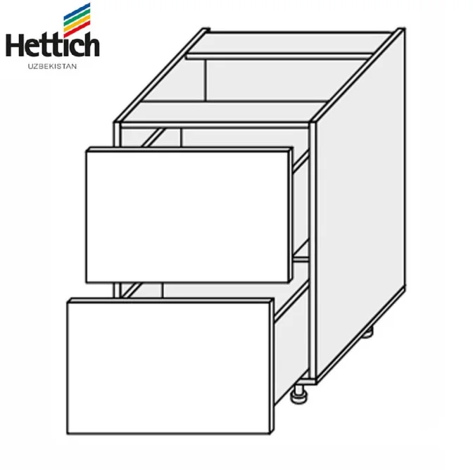 Кухонна секція Валенсія нижня 60Н2ШХ/820 Pro Hettich VL-063W/9003 MiroMark