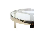Кофейный стол CB-2 прозрачный серебро Vetro mebel