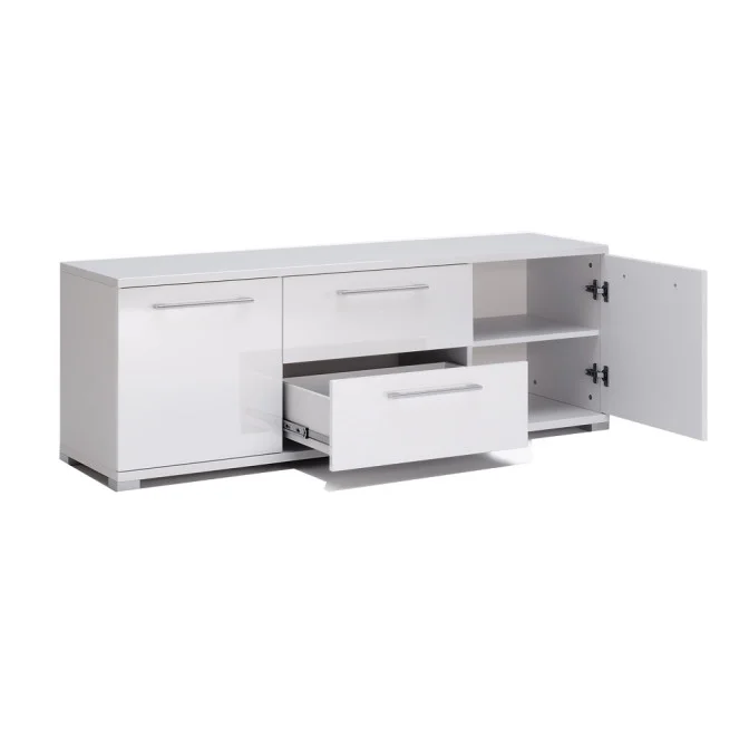 Тумба ТВ 1,5м Фемелі / Family Глянець Білий MiroMark FM-150-WB