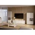 Тумба ТВ 1,5м Фемелі / Family Глянець Білий MiroMark FM-150-WB