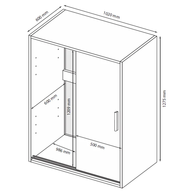 Комод 2Дв Кейс / Case Графіт MiroMark 3831129M