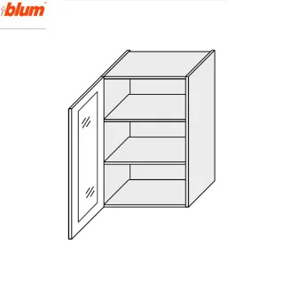 Кухонна секція Мері верхня 60В/900 1дв Вітрина Pro Blum MR-569W/9003gl MiroMark