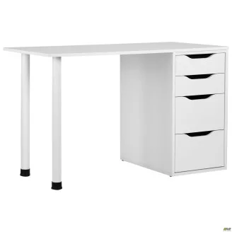 Стіл комп'ютерний Blond BL-102 (1200х600х750) Білий Перл/Білий беж AMF