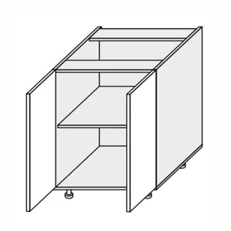 Кухонная секция Глори нижняя 80Н/820 2дв GL-080W/01 MiroMark