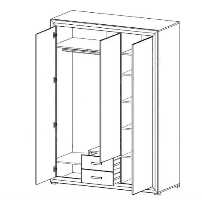 Шафа платтяна Маркус SZF3D2S BRW Україна фото