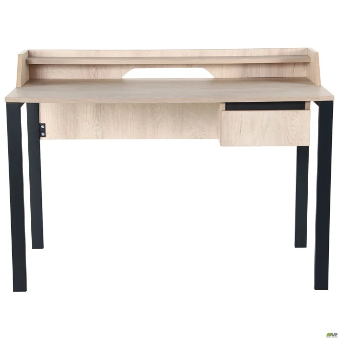 Комп'ютерний стіл Pluto Top SH (1200х600х750) Дуб Ендгрейн/Чорний графіт AMF