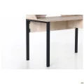 Комп'ютерний стіл Pluto Top SH (1200х600х750) Дуб Ендгрейн/Чорний графіт AMF