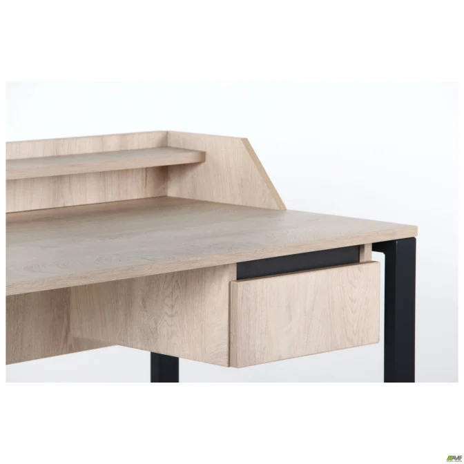 Комп'ютерний стіл Pluto Top SH (1200х600х750) Дуб Ендгрейн/Чорний графіт AMF