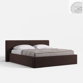 Ліжко М'яка оббивка з підйомним механізмом 1,8х2,0 Дуо / Duo MiroMark SF-48-DU