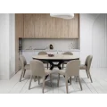 Керамический стол Ноэми TML-996 вествуд  +  черный Vetro mebel
