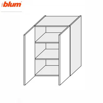Кухонна секція Мері верхня 80В/900 2дв Pro Blum MR-585W/9003gl MiroMark