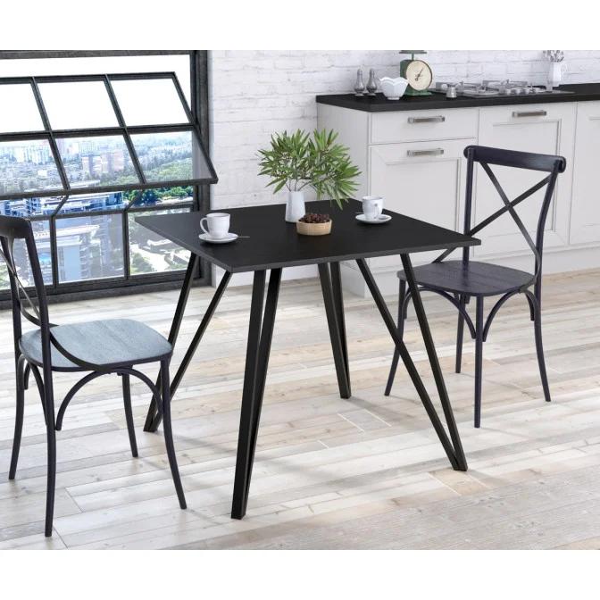 Стол обеденный Лима 80-80 столешница прямые углы Loft Design