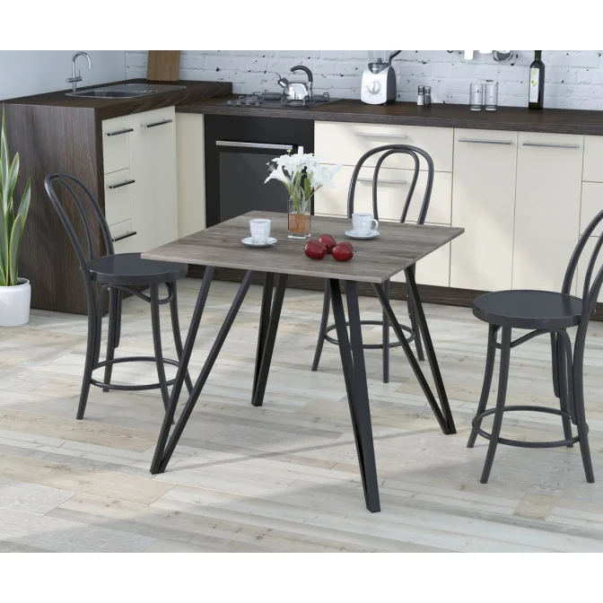 Стол обеденный Лима 80-80 столешница прямые углы Loft Design
