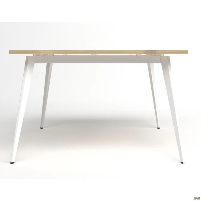 Стол переговоров Delta DL-110 (1190х1190х750мм) Блэквуд Ячменный/Каркас белый AMF
