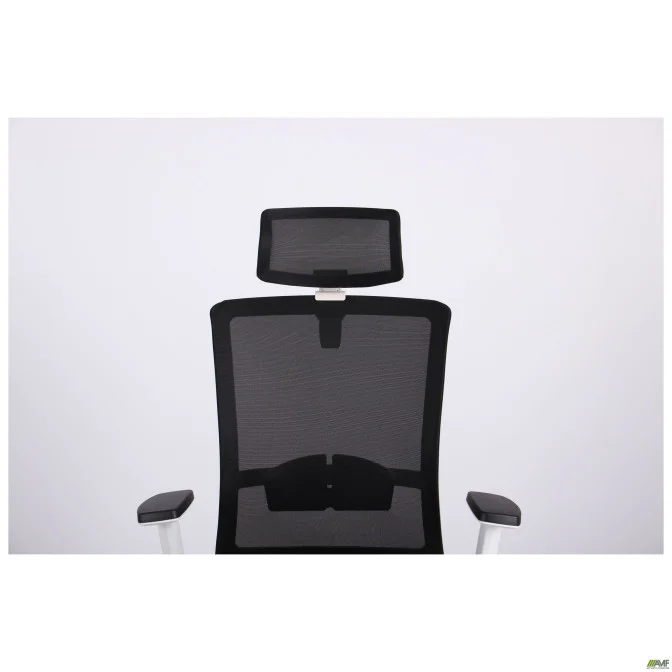 Крісло Uran White HR сидіння Сідней-07/спинка Мережа HY-100 чорна AMF
