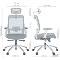 Крісло Install White, Alum, Black/Black AMF