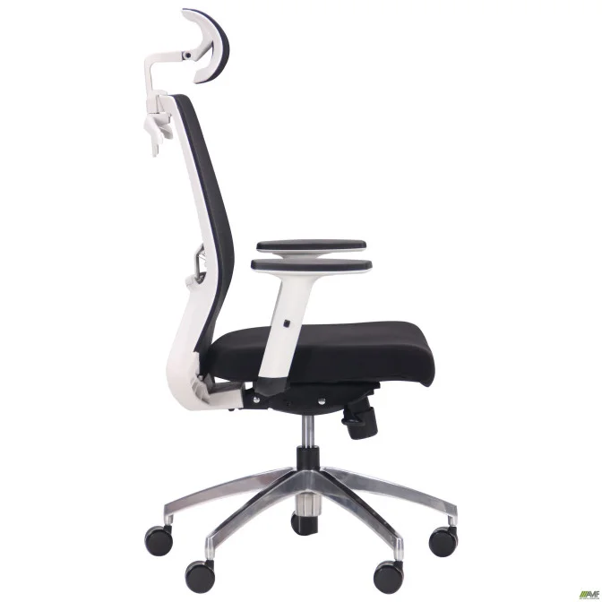 Крісло Install White, Alum, Black/Black AMF