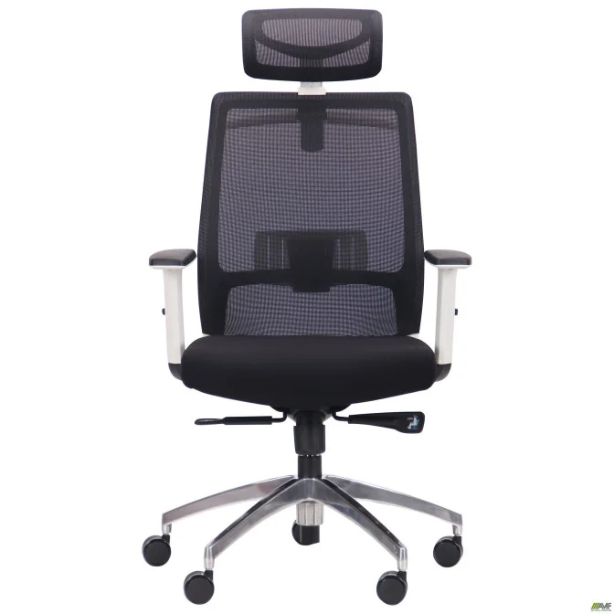 Крісло Install White, Alum, Black/Black AMF